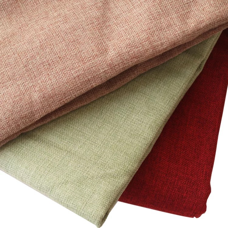 Factory supply 1200D home textile luggage fabric two-color imitation linen digital printing base fabric linen