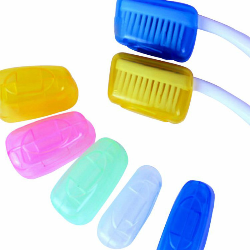 Transparent Travel Toothbrush Set Toothbrush Box Toothbrush Protective Head Toothbrush Head Protective Cover Bulk in Stock