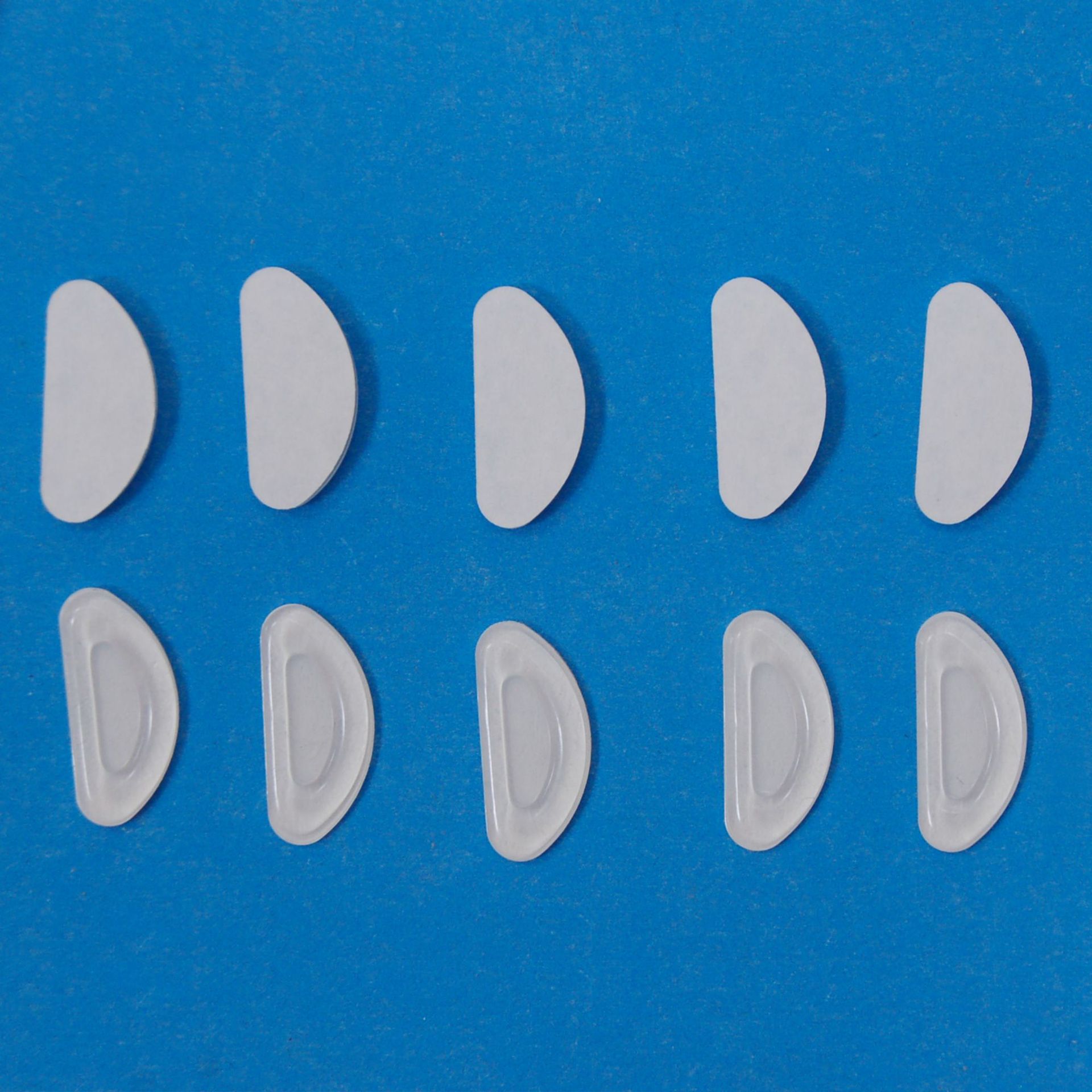 Оптовые силиконовые накладки для очков, полукруглые накладки для носа, нескользящие накладки для носа, накладки для увеличения высоты очков, аксессуары для очков