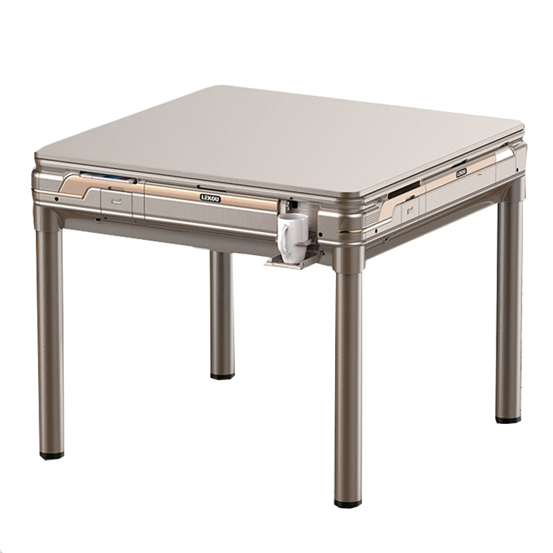 Full-automatic mahjong machine folding rotor roller coaster dining table dual-purpose electric table silent four-mouth mahjong table