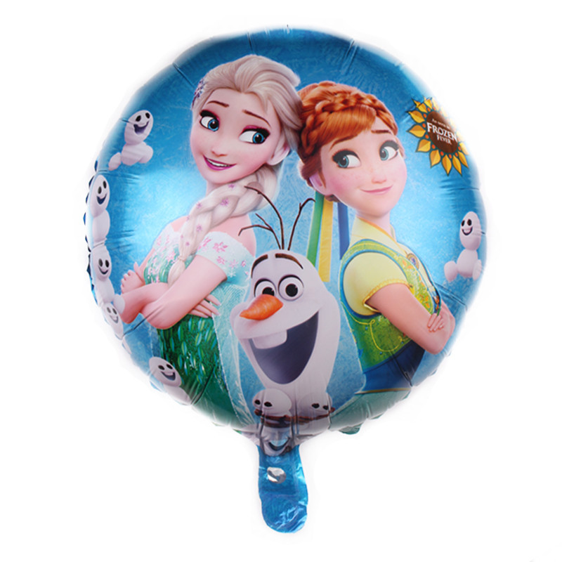 18 Inch Round Princess Aluminum Film Balloon Ice Princess Birthday Party Aluminum Film Balloon