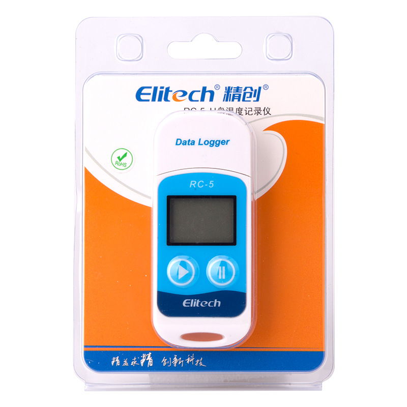 Jingchuang RC-5 Refrigerated Transport Cold Storage Cold Chain Portable Usb Flash Drive Temperature Recorder Metering Courtyard Calibration Qualified