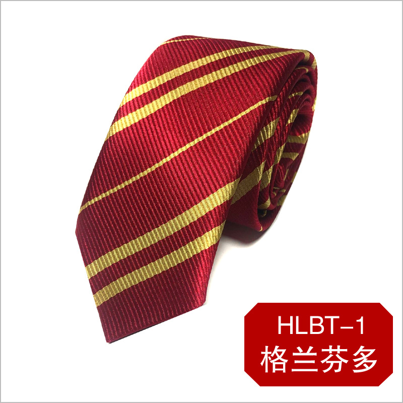 Harry Potter Tie Male and Female Magic Academy Christmas Animation Cosplay Stripesd Jk Uniform Tie