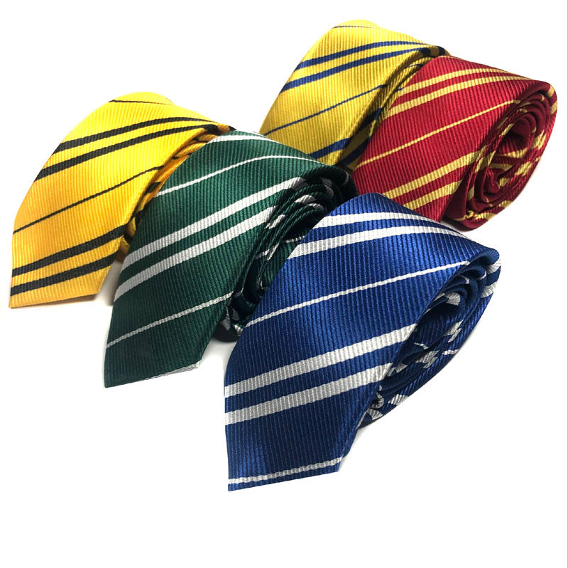 Harry Potter Tie Male and Female Magic Academy Christmas Animation Cosplay Stripesd Jk Uniform Tie