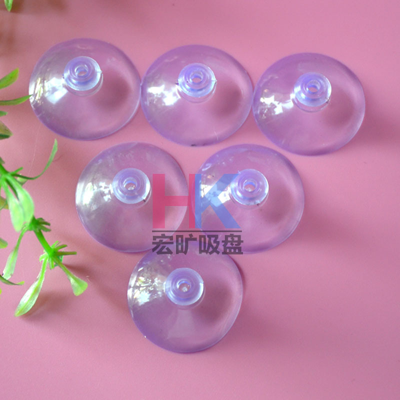 Pvc Transparent Mushroom Head Glass Suction Cup Toy Accessories 35mm Tip Vacuum Suction Cup Plastic Round Head Small Suction Cup
