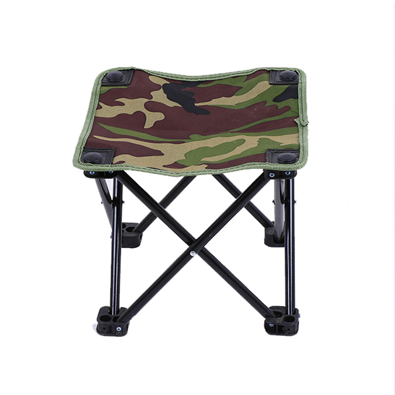 Camouflage Outdoor Leisure Folding Chair Small Flat Stool Mazar Chair Corner Stool Portable Drawing Stool Fishing Supplies
