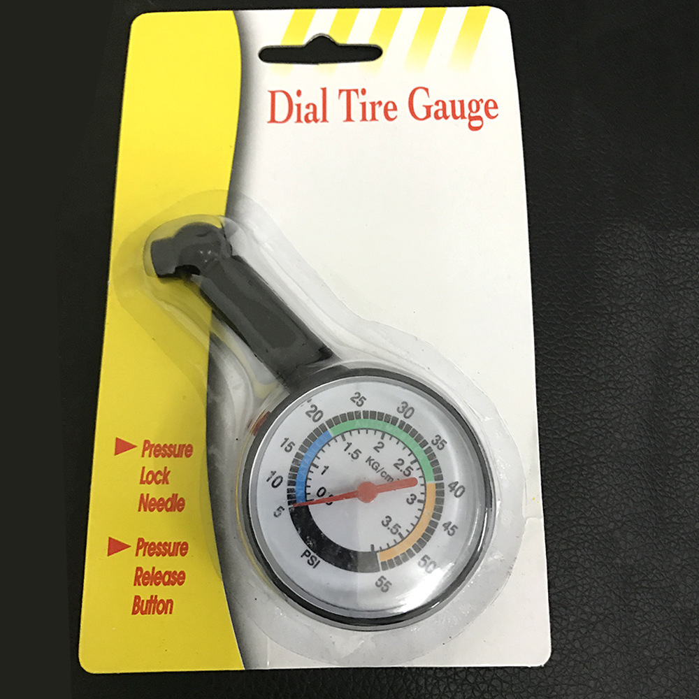 Mechanical high-precision automobile tire pressure gauge boxed tire pressure gauge deflatable tire pressure gauge multifunctional tire pressure gauge