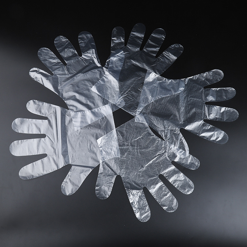 Disposable Plastic Gloves Are Very Thick, Food-Grade Pe Film, Transparent, Individually Packaged, Suitable for Restaurants and Home Use, Support Dropshipping