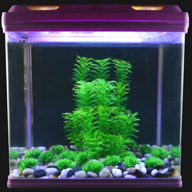 Fish Tank Decoration Plastic Aquatic Plants Ornaments Aquarium Landscaping Fake Grass Pile Artificial Aquatic Plant Pile