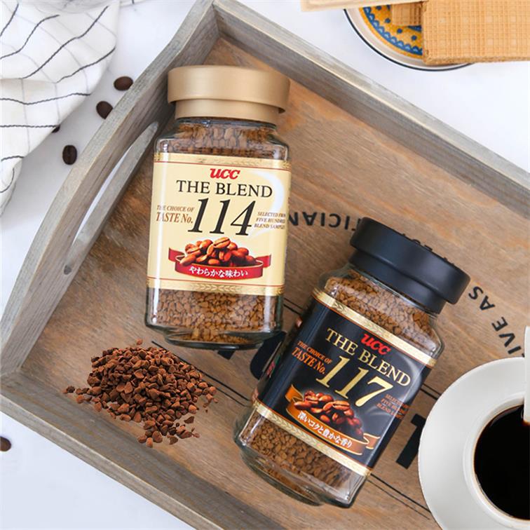 UCC Coffee imported from Japan 114117 bottles 90g instant sugar-free freeze-dried low due to pure black coffee powder