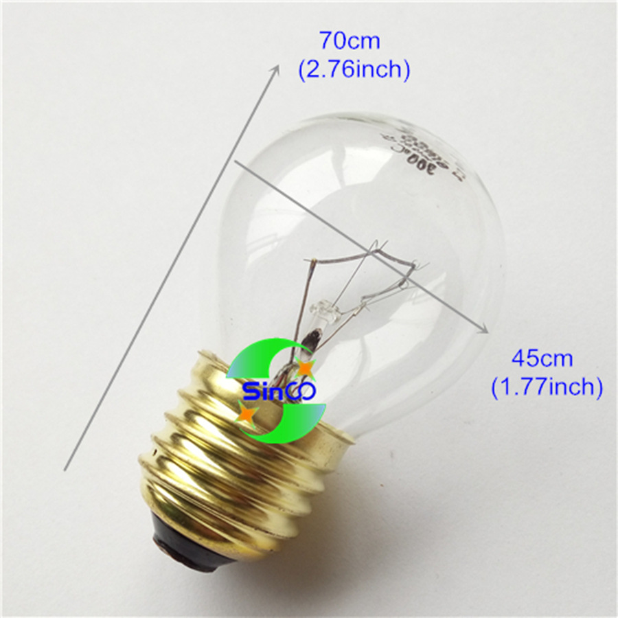110V-120V40W 25W E26 oven bulb American standard oven bulb electric oven bulb 300 ℃
