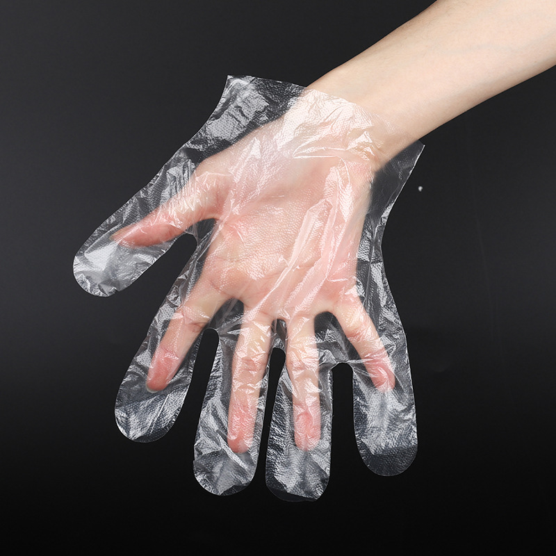 Disposable Plastic Gloves Are Very Thick, Food-Grade Pe Film, Transparent, Individually Packaged, Suitable for Restaurants and Home Use, Support Dropshipping
