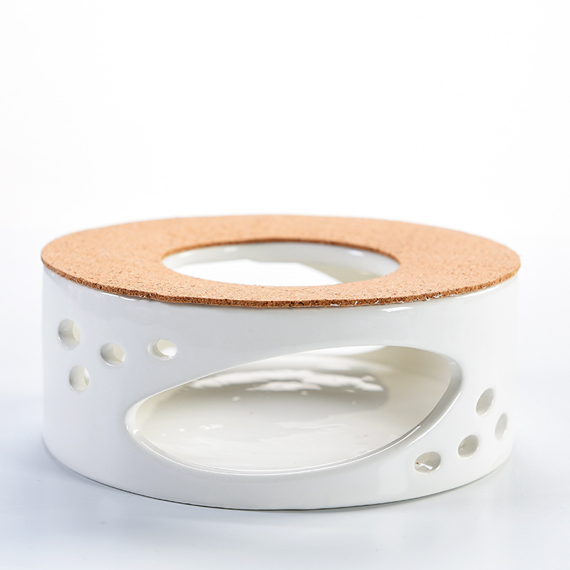 Glass teapot heating base warm tea maker Japanese tea set ceramic hot tea stove candle heat preservation scented tea maker