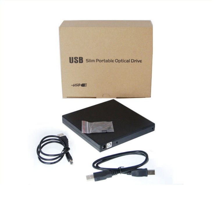 Portable 12.7mm optical drive box USB mobile kit USB 2.0 notebook external SATA serial port external connection