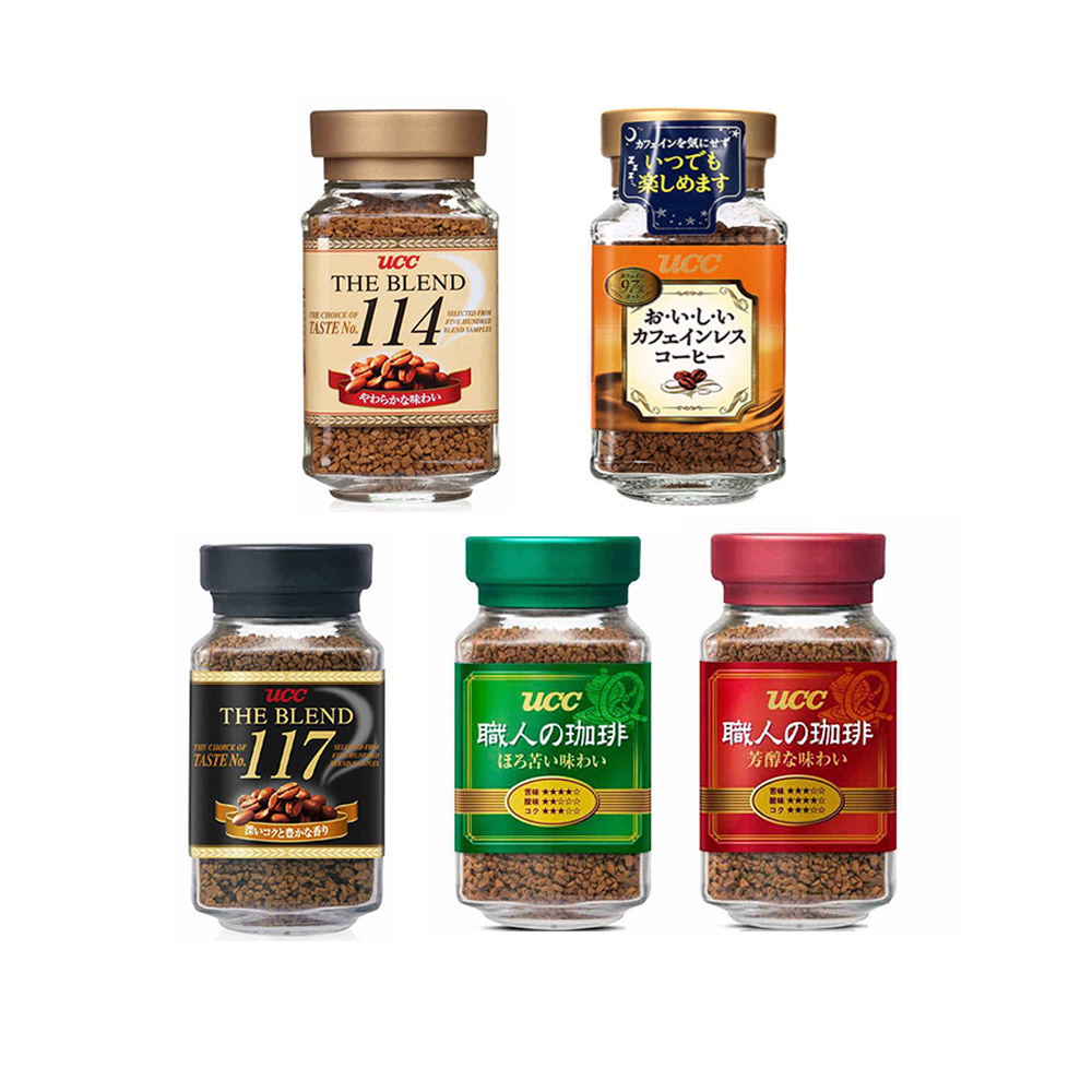 UCC кофе импортированный из Японии 114117 бутылки 90г мгновенный без сахара замороженный чистый черный кофе порошок