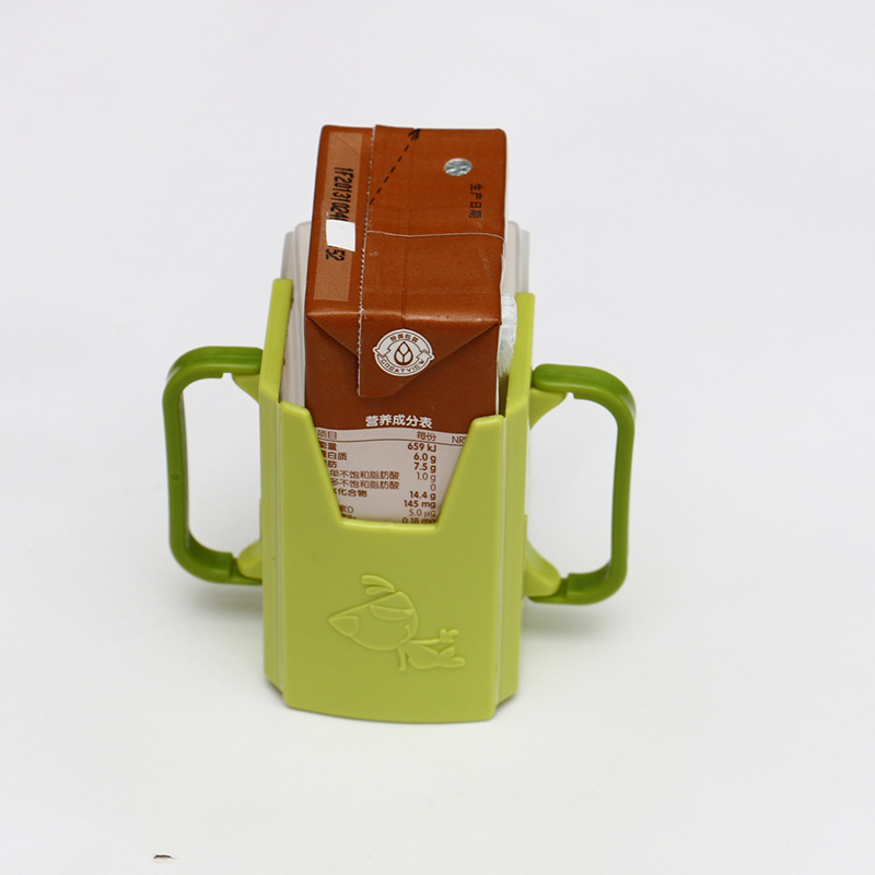 Milk Anti-Spill Beverage Box Anti-Squeeze Cup Holder Retractable Baby Anti-Spill Learning Drinking Cup Milk Artifact Beverage Bracket