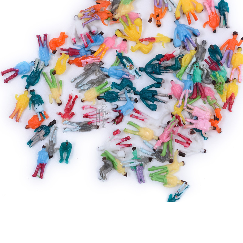 Mini Doll Sand Table Indoor Apartment diy Building Model Material Scene Export Color Little Man