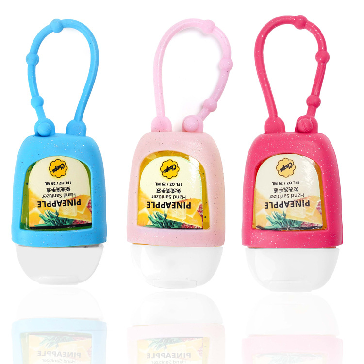 Portable Silicone Case Children's Gel Waterless Hand Sanitizer Hand Cleaning Alcohol 30ml No-Wash Special for Children