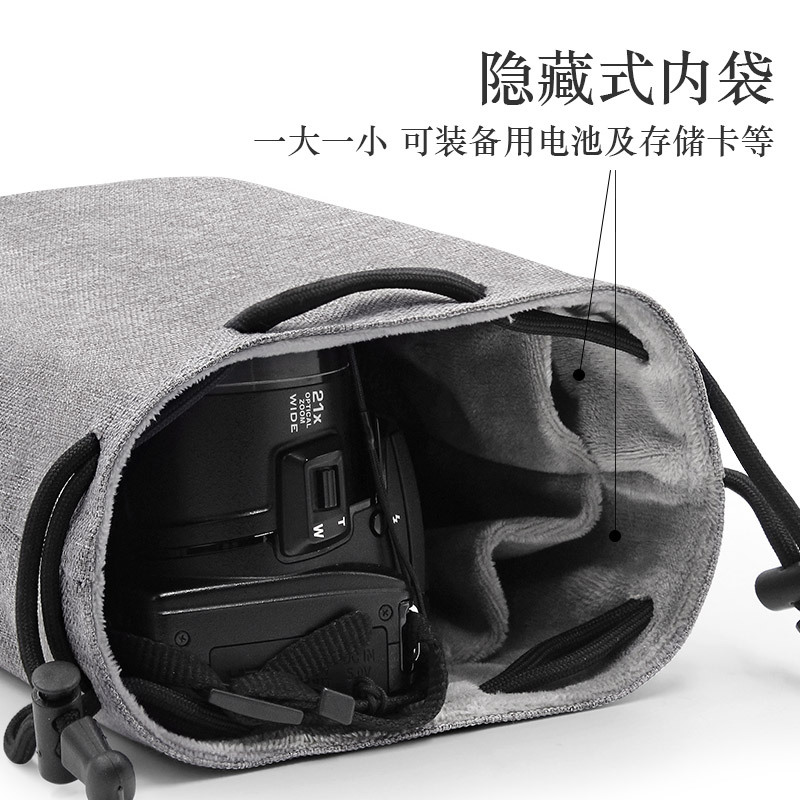 Bauer SLR Camera Bag Lens Bag Photography Bag Portable Canon Nikon Sony Set Waterproof Micro Single Protective Cover