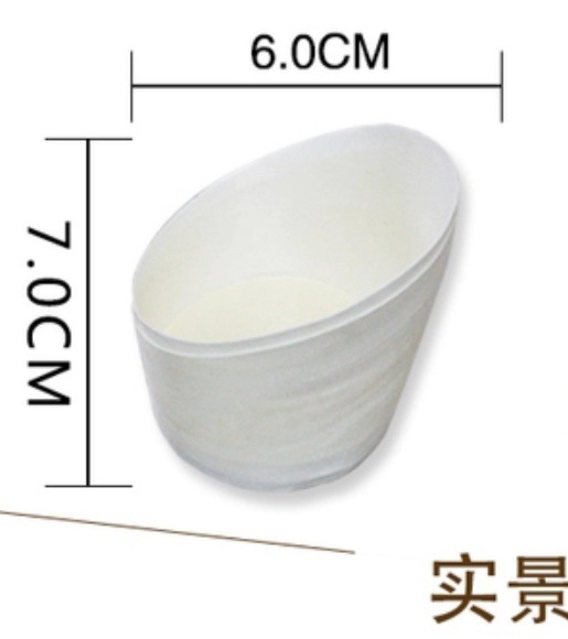 Wooden Oblique Cup Disposable Wooden Cup Wooden Cup Round Wooden Cup Disposable Wooden Container Wholesale