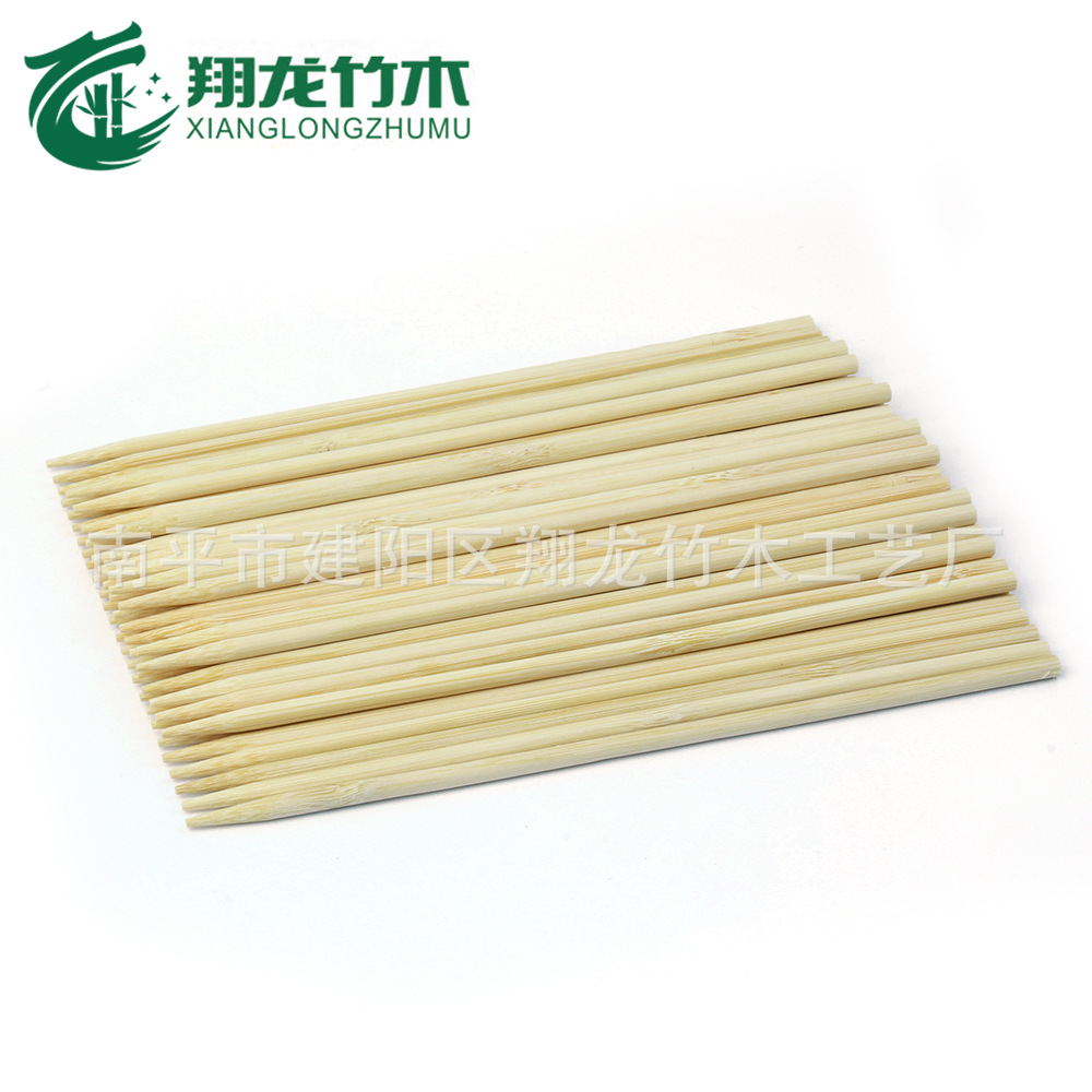 Factory production of disposable 5mm diameter bamboo stick disposable alms-bowl chicken Kwantung boiled sugar gourd special round stick