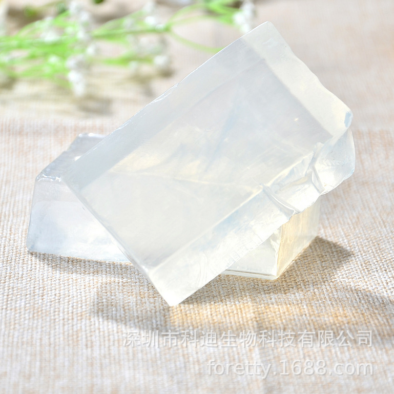 Factory direct handmade soap essential oil soap special soap base 20kg high transparent universal soap base raw material supply