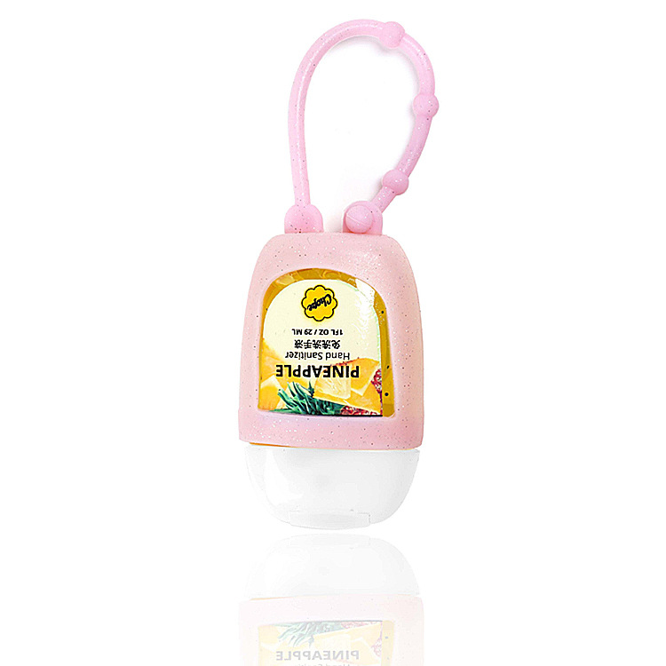 Portable Silicone Case Children's Gel Waterless Hand Sanitizer Hand Cleaning Alcohol 30ml No-Wash Special for Children