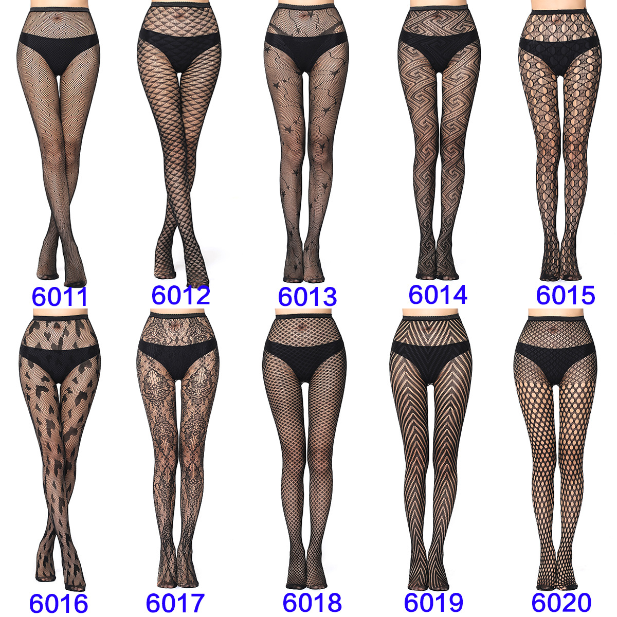 High elastic European and American jacquard fishnet stockings sexy stockings Spider pants small g white moon butterfly foreign trade pantyhose