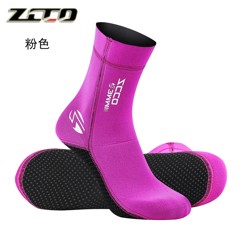 Diving socks cold-proof 3mm ZCCO super elastic winter swimming non-slip diving fins anti-abrasion ankle protection socks large diving socks