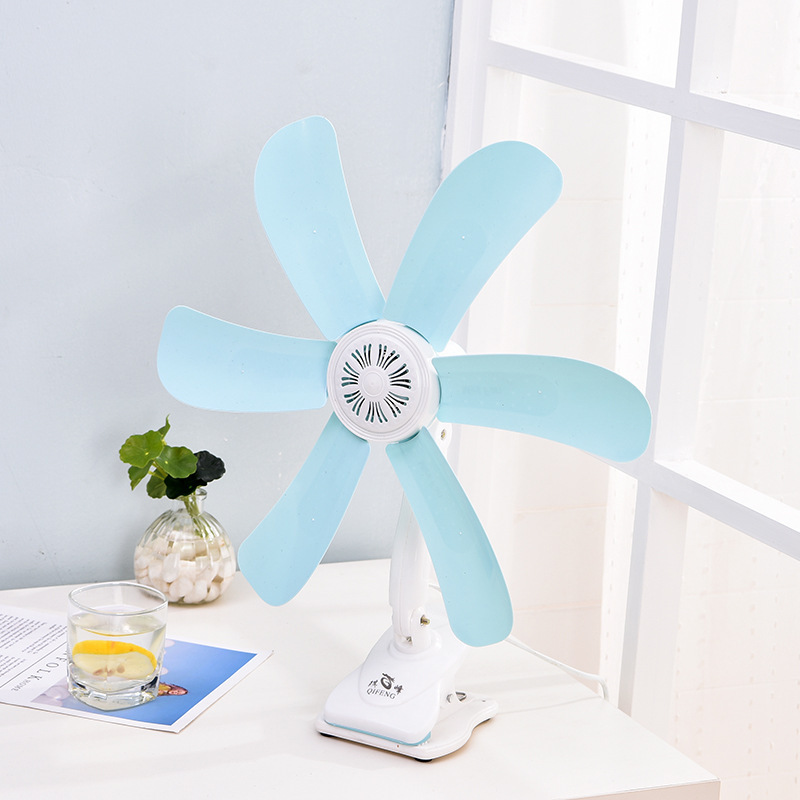 Qifeng Six-Blade Small Clip Fan No. 500 Small Bedside Fan Student Dormitory Micro Fan Household Electric Fan Wholesale