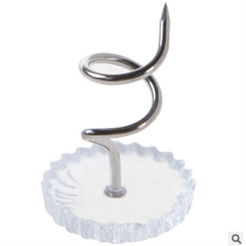 Артефакт для фиксации подушек дивана, спиральный противоскользящий прозрачный гвоздь