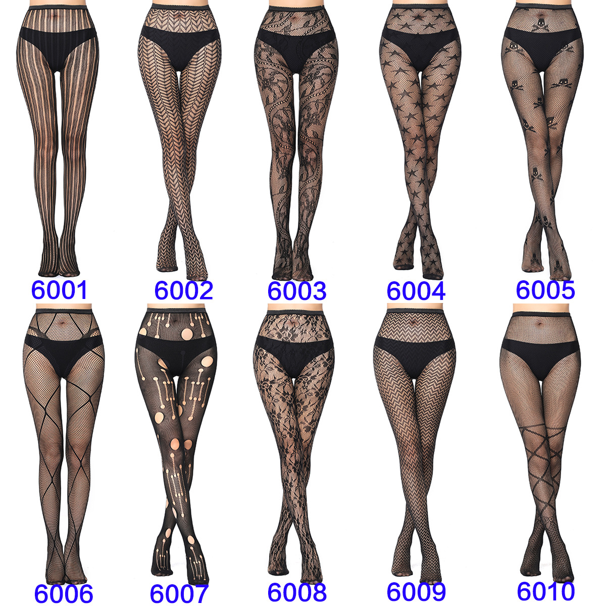 High elastic European and American jacquard fishnet stockings sexy stockings Spider pants small g white moon butterfly foreign trade pantyhose