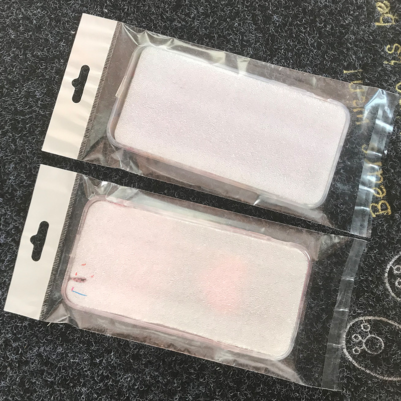 Manufacturer in stock mobile phone shell plastic packaging bag transparent inner frosted opp self-adhesive adhesive card bag