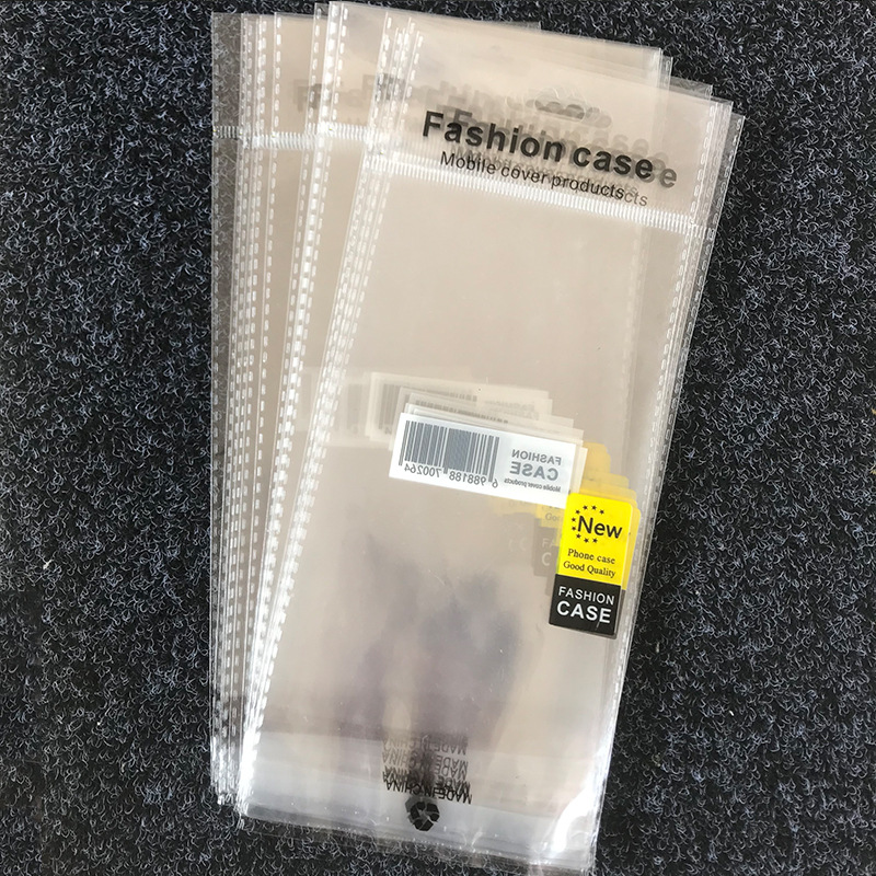 In Stock Opp Bag with Clip, Transparent Plastic Bag, Packaging Bag, Phone Case Opp Self-Adhesive Bag, Customizable