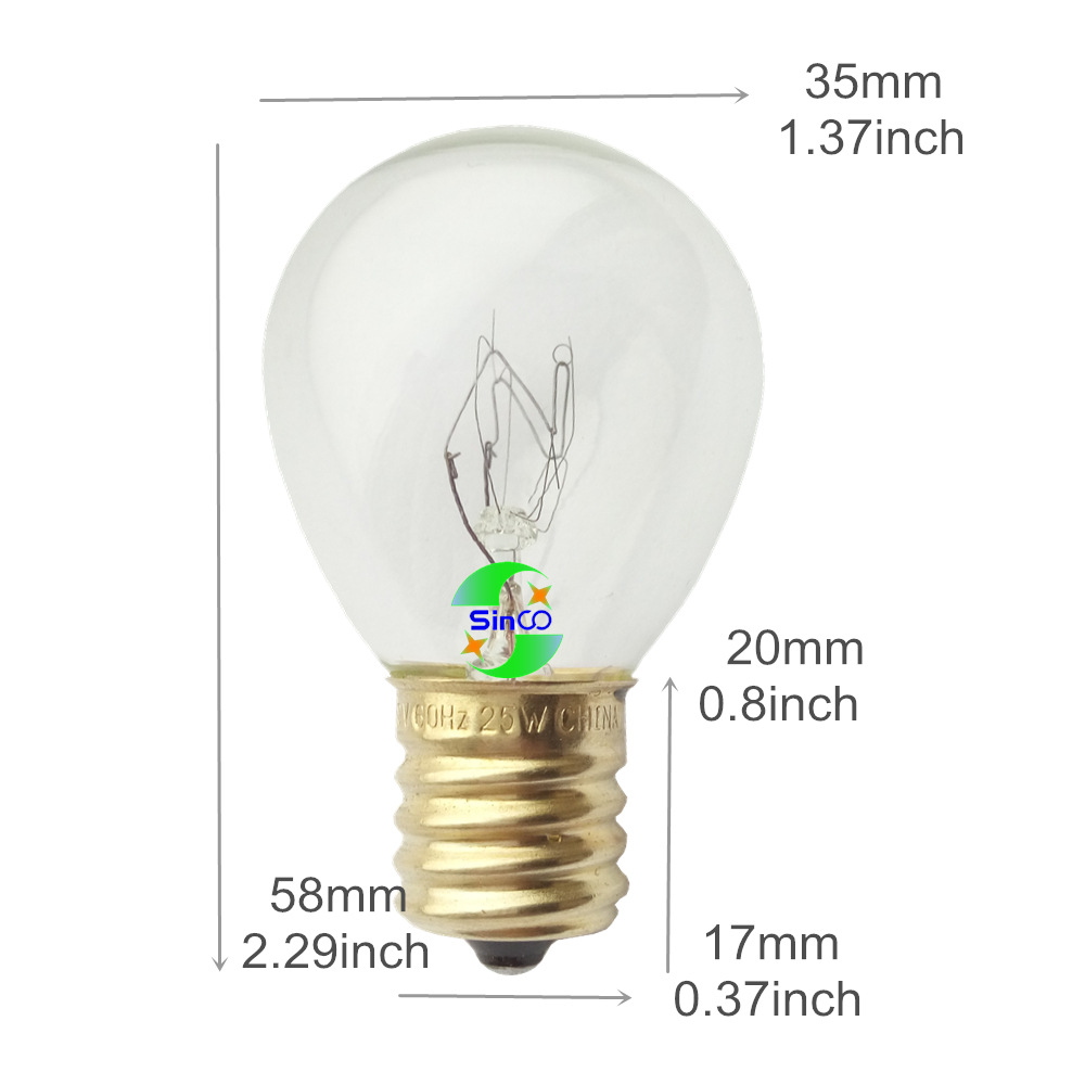 25S11/C 25Watt 40W 30W E17 Hi-Intensity Bulbs Lava Lamp