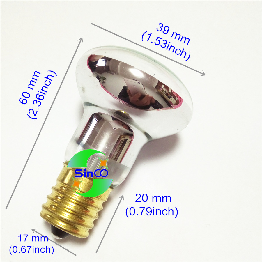 R39 E 17 110 V-120V40W30W25W replacement motion reflect reflector lamp