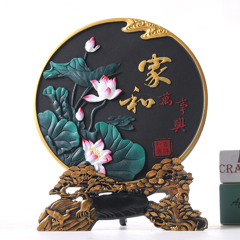 Dragon Boat Festival gifts activated carbon carving crafts Chinese vintage ornaments housewarming gifts living room ornaments wholesale