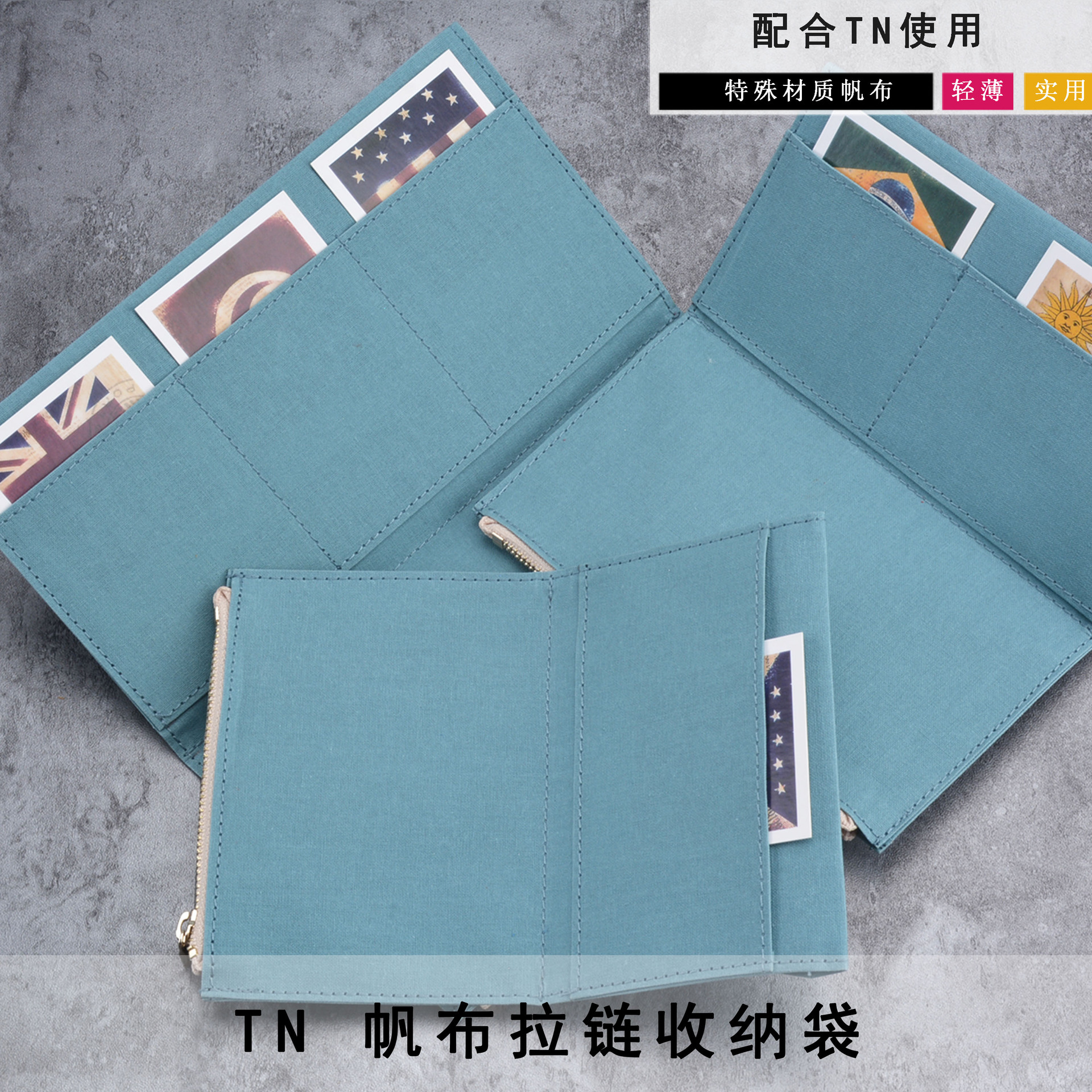 Original Traveler's Notebook Traveler's Factory Tn Paper Zipper Storage Bag in Stock