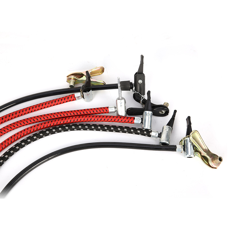 Bicycle Pump Accessories Plastic Inflatable Hose Air Belt British and American French Mouth Inflator Pump Rubber Air Pipe