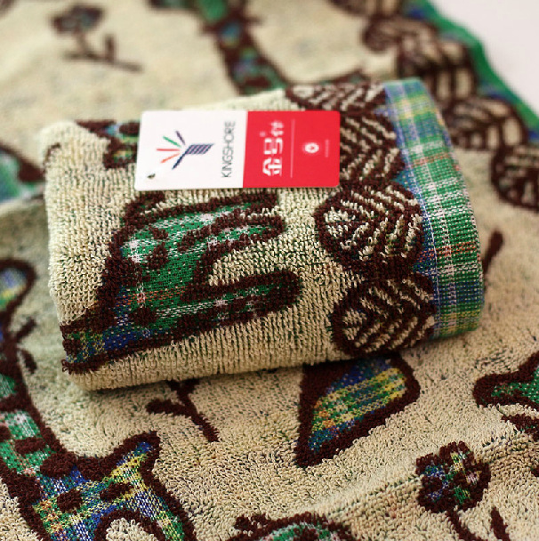 Gold TowEl WholEsalE PurE Cotton UntwistEd Yarn CutE DEEr KidsrEn's TowEl KidsrEn's TowEl Two-color E011