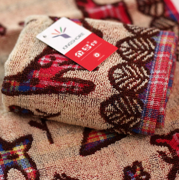 Gold TowEl WholEsalE PurE Cotton UntwistEd Yarn CutE DEEr KidsrEn's TowEl KidsrEn's TowEl Two-color E011