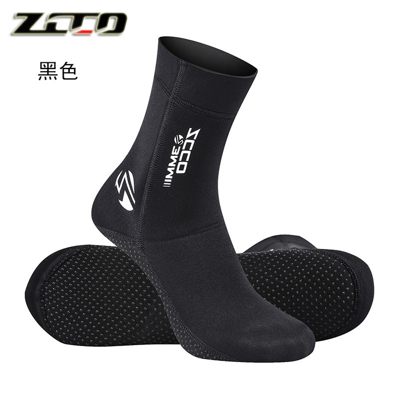 Diving socks cold-proof 3mm ZCCO super elastic winter swimming non-slip diving fins anti-abrasion ankle protection socks large diving socks