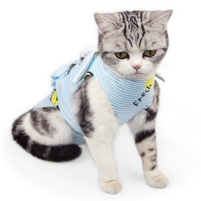 Pet Hospital Cat Sterilization Clothing, Cat Surgical Clothing, Weaning Clothing, Breathable Menstrual Clothing, Pet Clothing, Medicine Anti-Licking Clothing