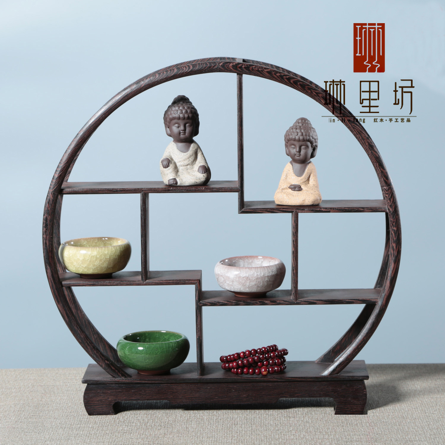 Mahogany crafts solid wood antique frame crafts small vase Buddha ornaments mahogany chicken wing Wood Wholesale