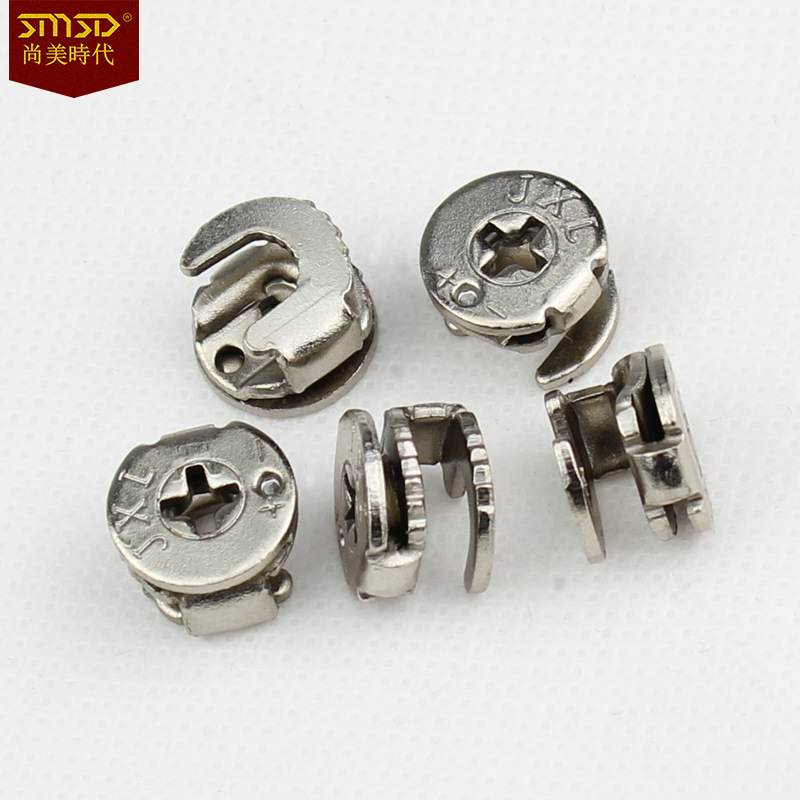 Zinc alloy three-in-one connector furniture cabinet hardware accessories three-in-one eccentric wheel furniture hardware connector