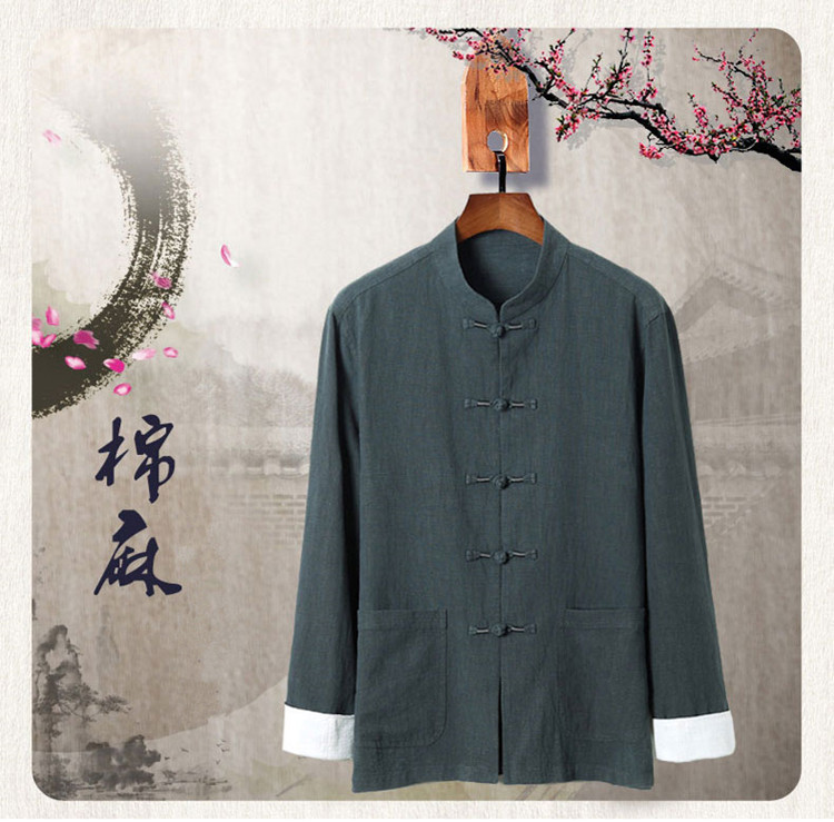 8*8 linen cotton slub linen fabric linen washing fabric washing water hemp Han suit Tang suit Chinese style cloth