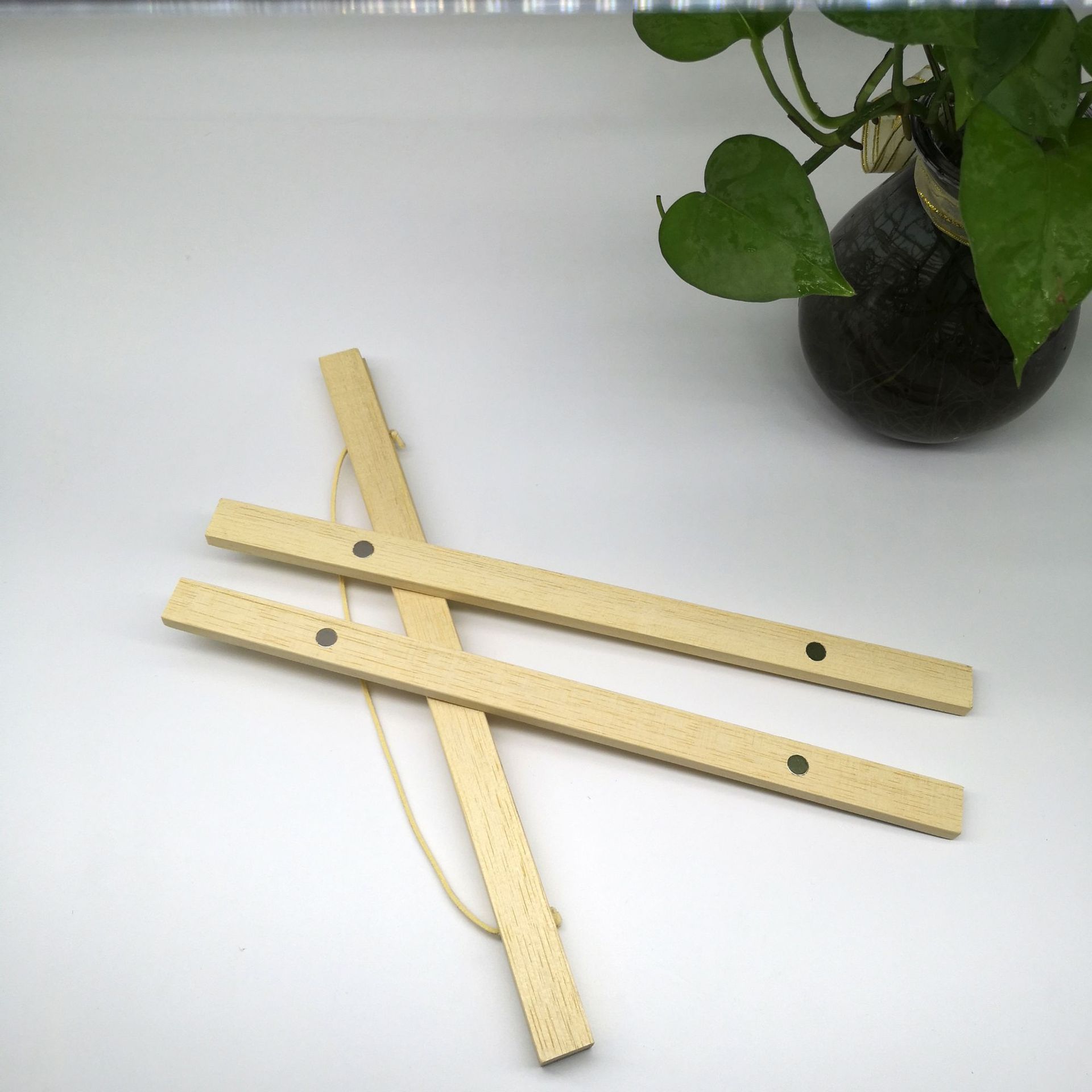 Белая деревянная магнитная подвеска, скандинавский ретро-декор