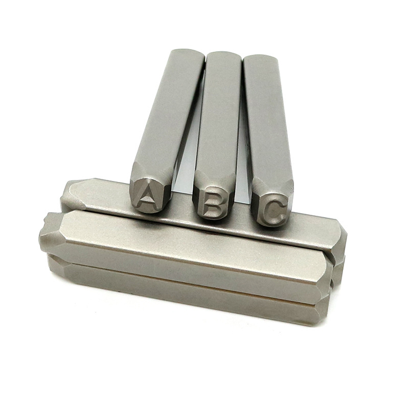 Original German YC steel print hand-typed digital English steel character positive body reverse steel character punch A- Z steel character print