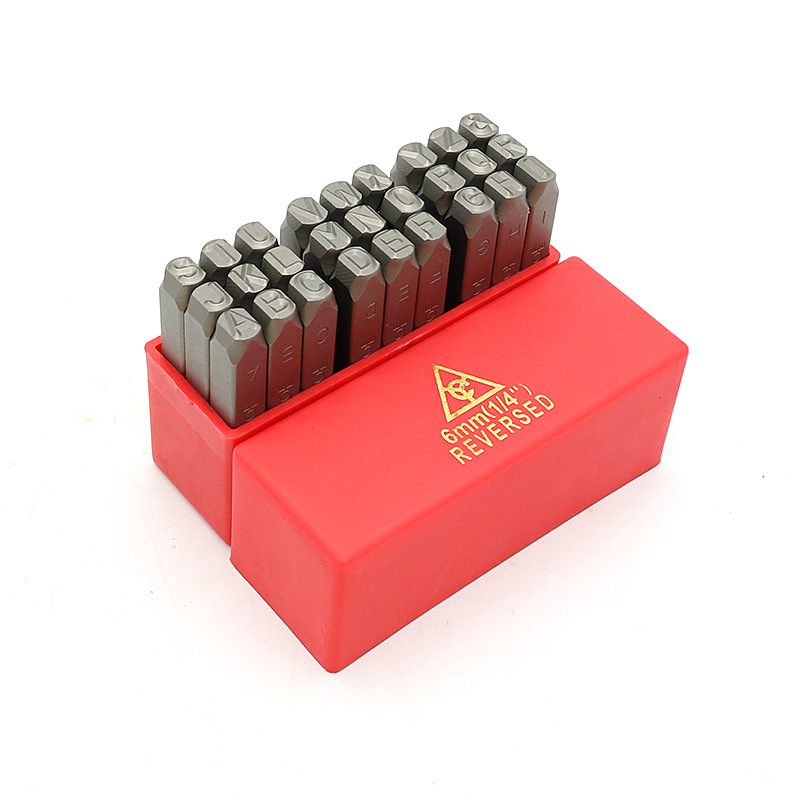 Original German YC steel print hand-typed digital English steel character positive body reverse steel character punch A- Z steel character print