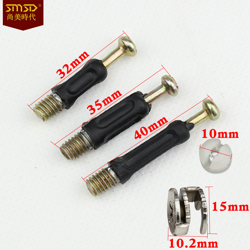 Zinc alloy three-in-one connector furniture cabinet hardware accessories three-in-one eccentric wheel furniture hardware connector